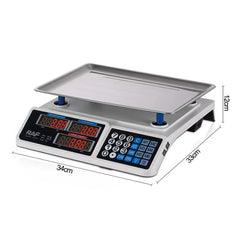 Cântar Electronic Comercial RAF 40 Kg cu Afișaj Digital