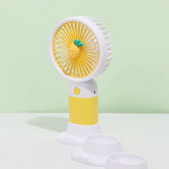 Mini Ventilator Portabil de Mână, Compact, Suport Telefon, Baterie Reîncărcabilă