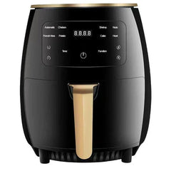 Friteuză cu Aer Cald 6L Negru – 2400W, Touch LCD, Fără Ulei