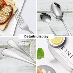 Set Tacâmuri din Inox 24 Piese pentru 6 Persoane