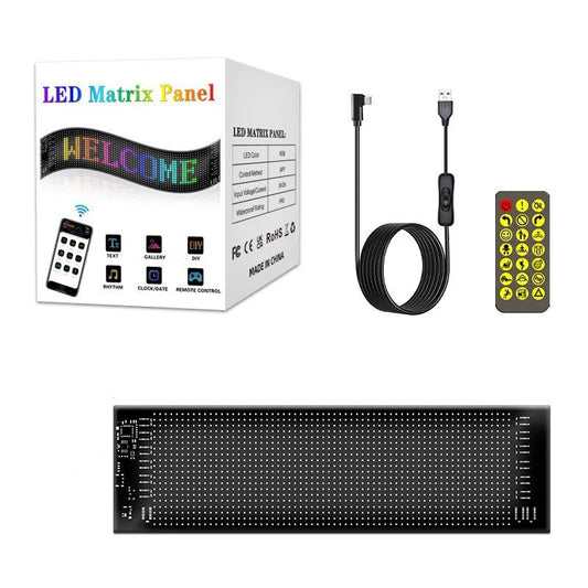 Ecran LED Flexibil pentru Mașină 10 x 35 cm