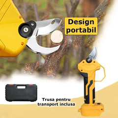 Foarfecă Electrică Automată 48V cu Acumulator 5000mAh - Lamă din Oțel Carbon