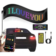 Ecran LED Flexibil pentru Mașină 12 x 60 cm