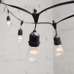 Ghirlandă Luminoasă de Exterior, 5 Metri, 10 Becuri, Interconectabilă, IP65