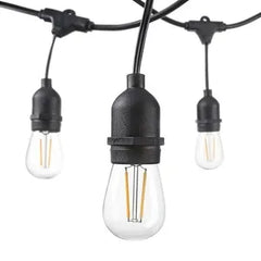 Ghirlandă Luminoasă de Exterior, 5 Metri, 10 Becuri, Interconectabilă, IP65