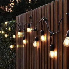 Ghirlandă Luminoasă de Exterior, 5 Metri, 10 Becuri, Interconectabilă, IP65