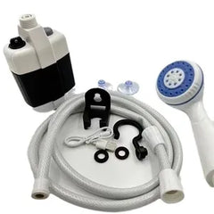 Duș Portabil de Camping cu Robinet Incorporat – Reîncărcabil USB, pentru Interior și Exterior