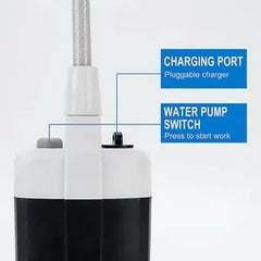Duș Portabil de Camping cu Robinet Incorporat – Reîncărcabil USB, pentru Interior și Exterior