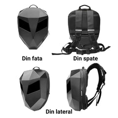 Rucsac Moto cu Ecran LED Personalizat și Multiple Moduri de Afișare