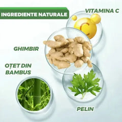 Set 50 Plasturi Detoxifianți Kinoki pentru Tălpi cu Turmalină, Vitamina C și E