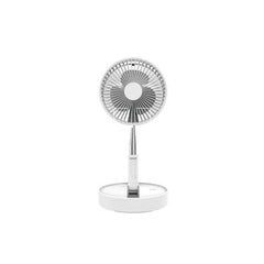 Ventilator de birou și podea alb, model 2 în 1 pliabil