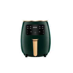 Friteuză cu Aer Cald 6L Verde – 2400W, Touch LCD, Fără Ulei