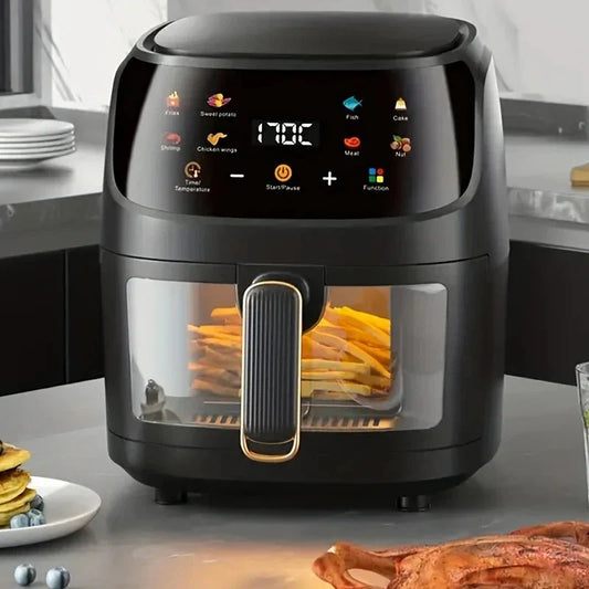 Friteuză cu aer cald 8L 2400W – gătire fără ulei