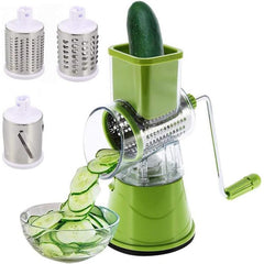 Razatoare rotativa manuala cu 3 lame din inox pentru taiere rapida