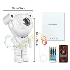 Proiector LED Astronaut cu Sunete, Lumini și Conexiune Bluetooth