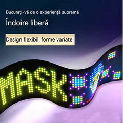 Ecran LED Flexibil pentru Mașină 10 x 35 cm