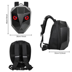 Rucsac cu Ecran LED Full Color Impermeabil și Capacitate Mare Carbon