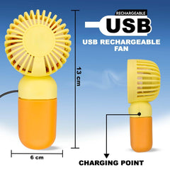 Mini ventilator portabil cu baterie reincarcabila pentru racorire rapida