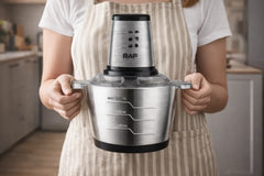 Tocător Electric Profesional RAF cu Bol Inox 3L și Lame din Oțel Inoxidabil