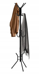 Cuier metalic tip pom, 12 cârlige, 42x165 cm, negru