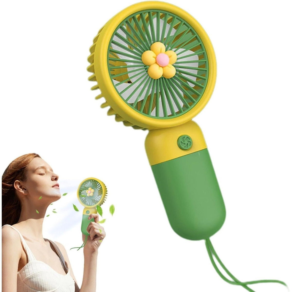 Mini ventilator portabil cu baterie reincarcabila pentru racorire rapida