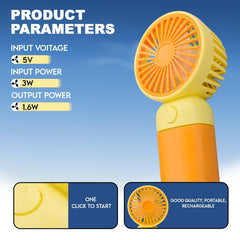 Mini ventilator portabil cu baterie reincarcabila pentru racorire rapida
