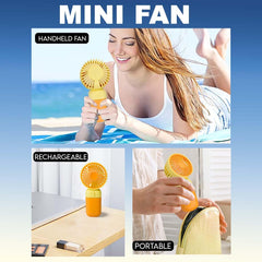 Mini ventilator portabil cu baterie reincarcabila pentru racorire rapida