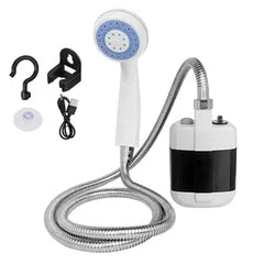 Duș Portabil de Camping cu Robinet Incorporat – Reîncărcabil USB, pentru Interior și Exterior