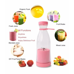 Mini blender portabil USB 420 ml pentru smoothie si bauturi rapide