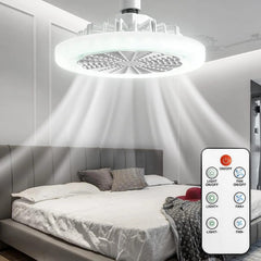 Lampa LED cu ventilator 30W si telecomanda pentru confort si iluminare