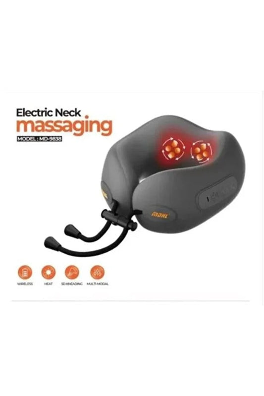 Perna de masaj cervical electrica cu functie de incalzire pentru relaxare profunda