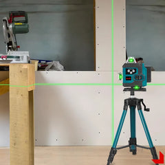 Nivelă Laser Profesională 4D cu 16 Linii Verzi – Precizie Ridicată și Autonivelare