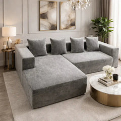 Canapea Modulara L 240x150 cm Sezlong Stanga Spuma Premium Confort