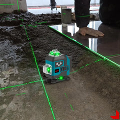 Nivelă Laser Profesională 4D cu 16 Linii Verzi – Precizie Ridicată și Autonivelare