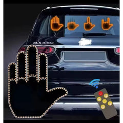 Semn LED Auto cu Telecomandă Tip Mână