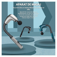 Aparat de Masaj Tip Pistol cu Braț Extensibil pentru Relaxare Musculară
