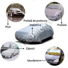 Prelată Impermeabilă Auto PEVA – Husă Protecție pentru Mașini (M, L, XL, XXL)