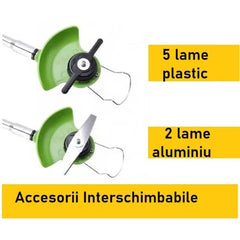 Motocoasa electrica 48V, 4000 mAh, 18000 RPM, cu 2 acumulatori - Promagg.ro