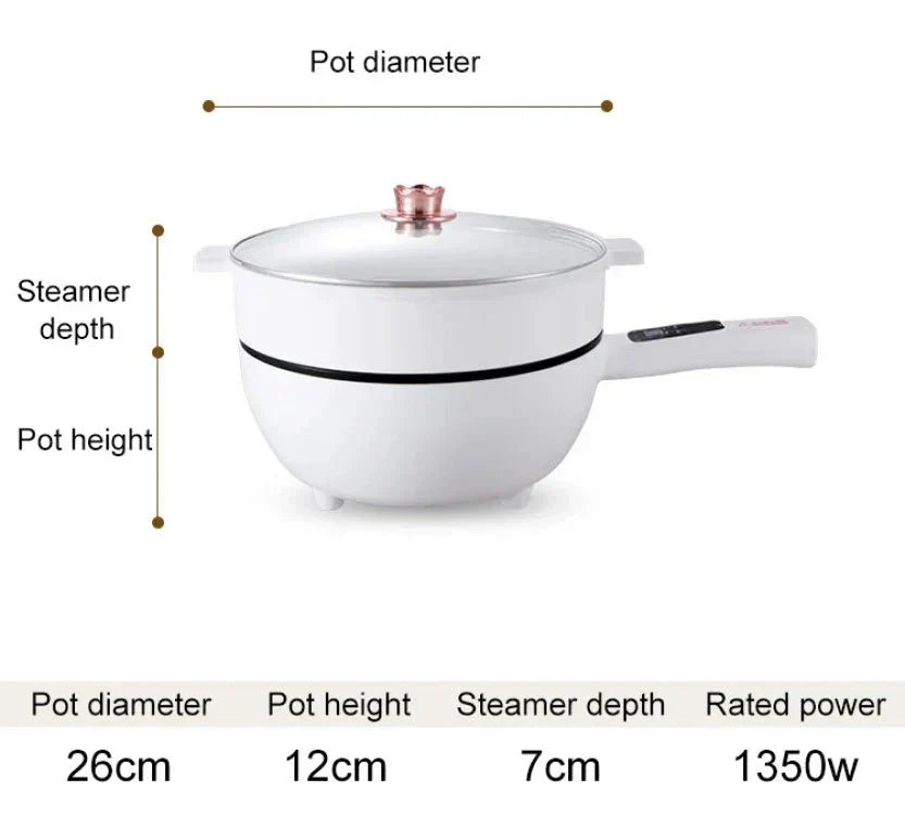 Tigaie electrica 26cm, inteligenta, multifunctionala 3L - Promagg.ro